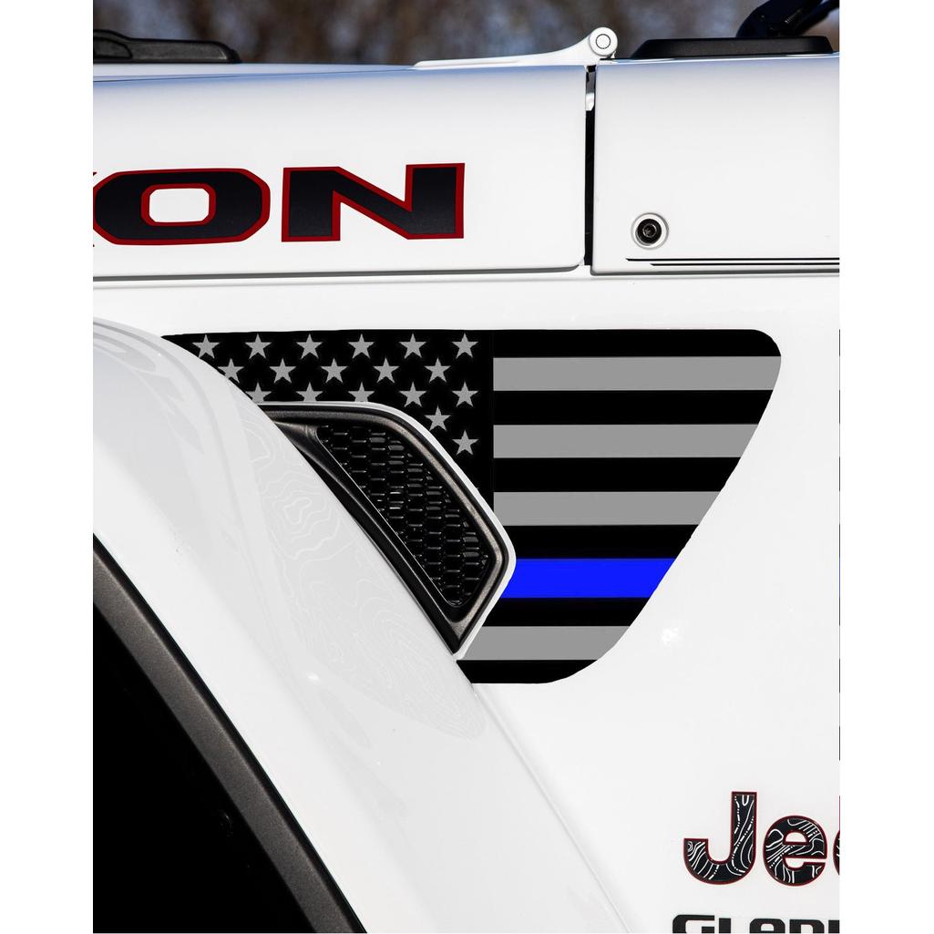 Fender Vent Decal Set | American Flag - fits Wrangler JL & Gladiator JT