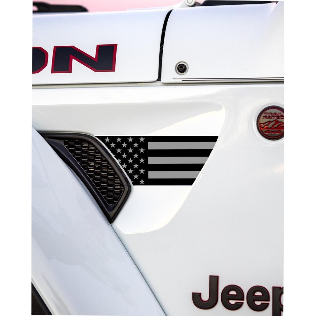 Fender Vent Decal Set | American Flag - fits Wrangler JL & Gladiator JT