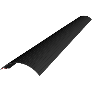 GapShield Universal Tailgate Gap Cover displayed against a pristine white background, highlighting its flexible, durable design for universal fit
