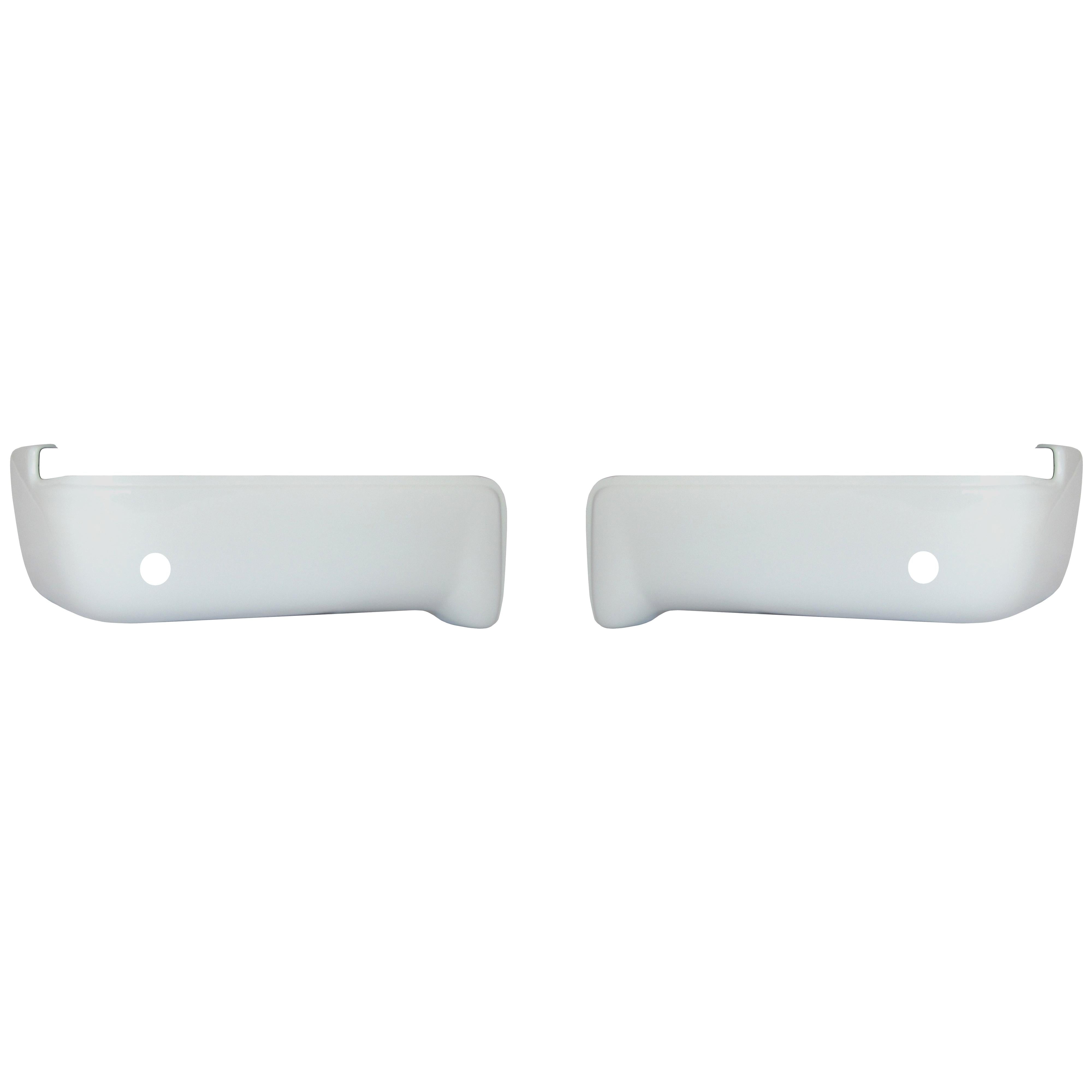 2009-2014 Ford F150 - Rear BUMPERSHELLZ™ - Truck Bumper Chrome Delete Caps