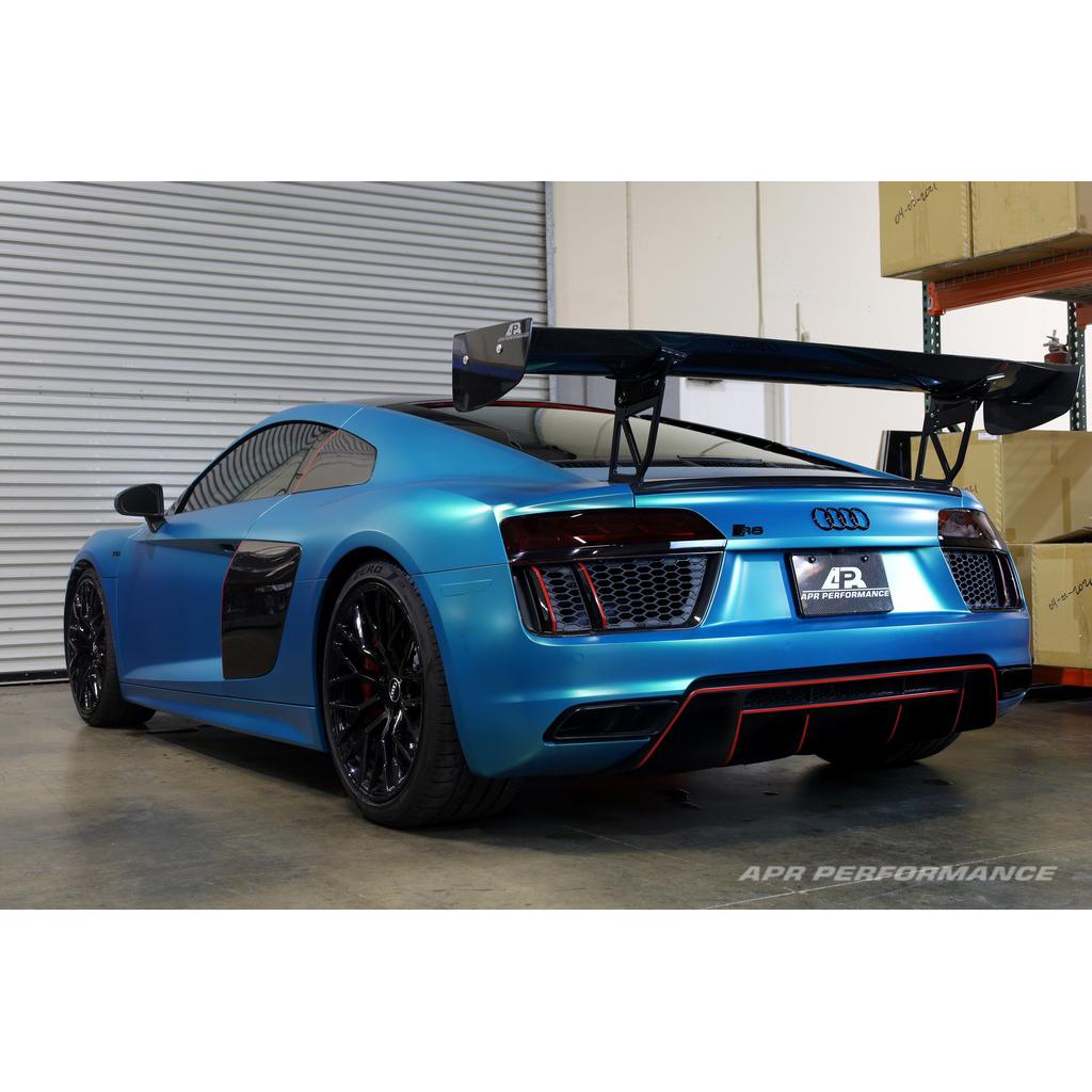 Audi R8 GTC-500 Adjustable Wing, with Carbon Fiber draft Spoiler Panel Replacement 2016-2022