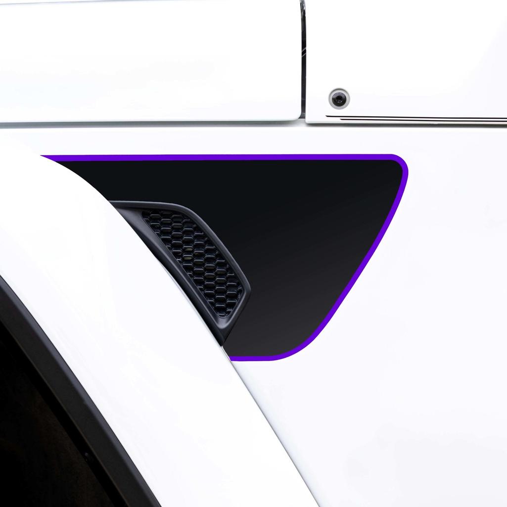 Premium Fender Vent Decal Set | Matte Black - fits Wrangler JL & Gladiator JT