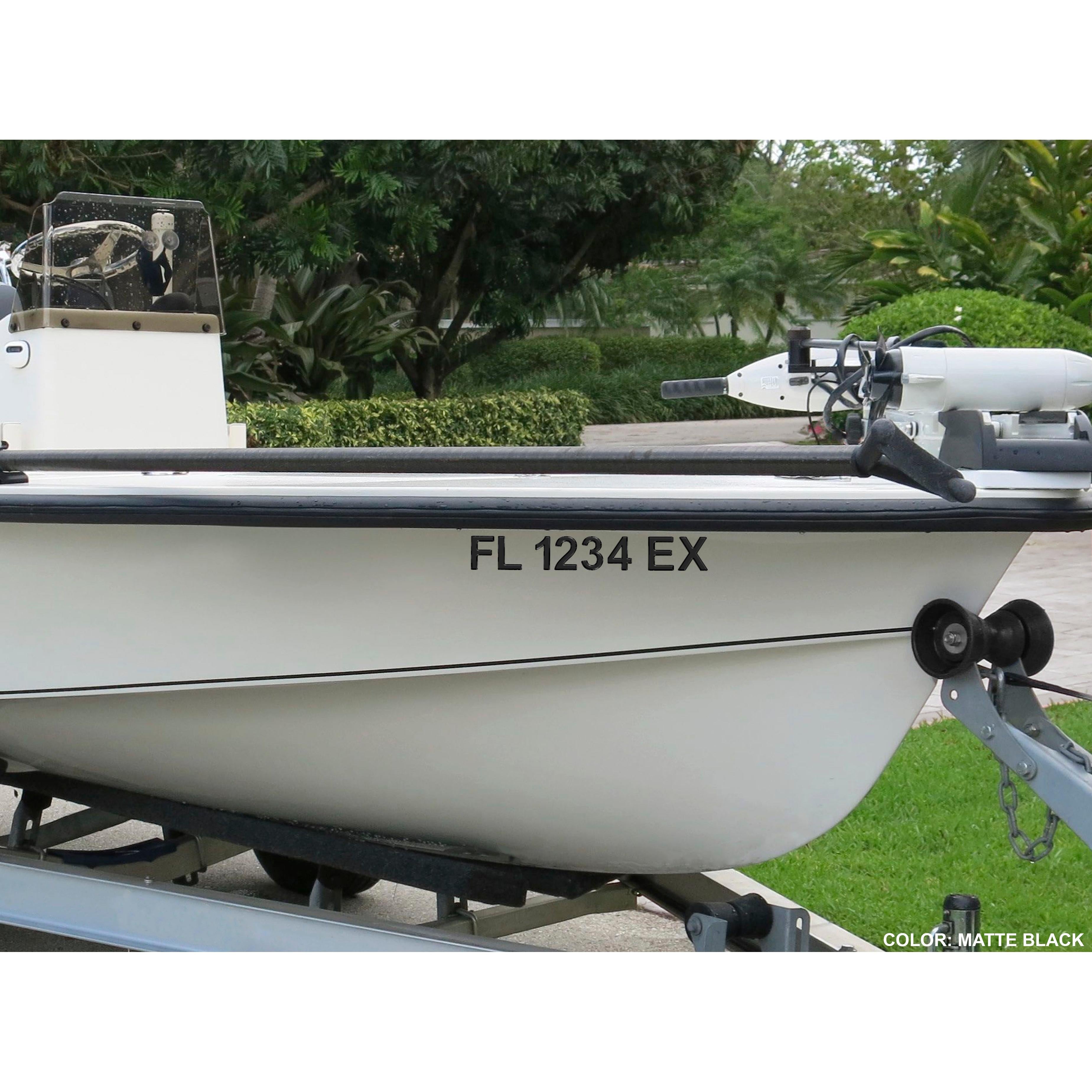Boat/Jet Ski Registration Numbers and Lettering