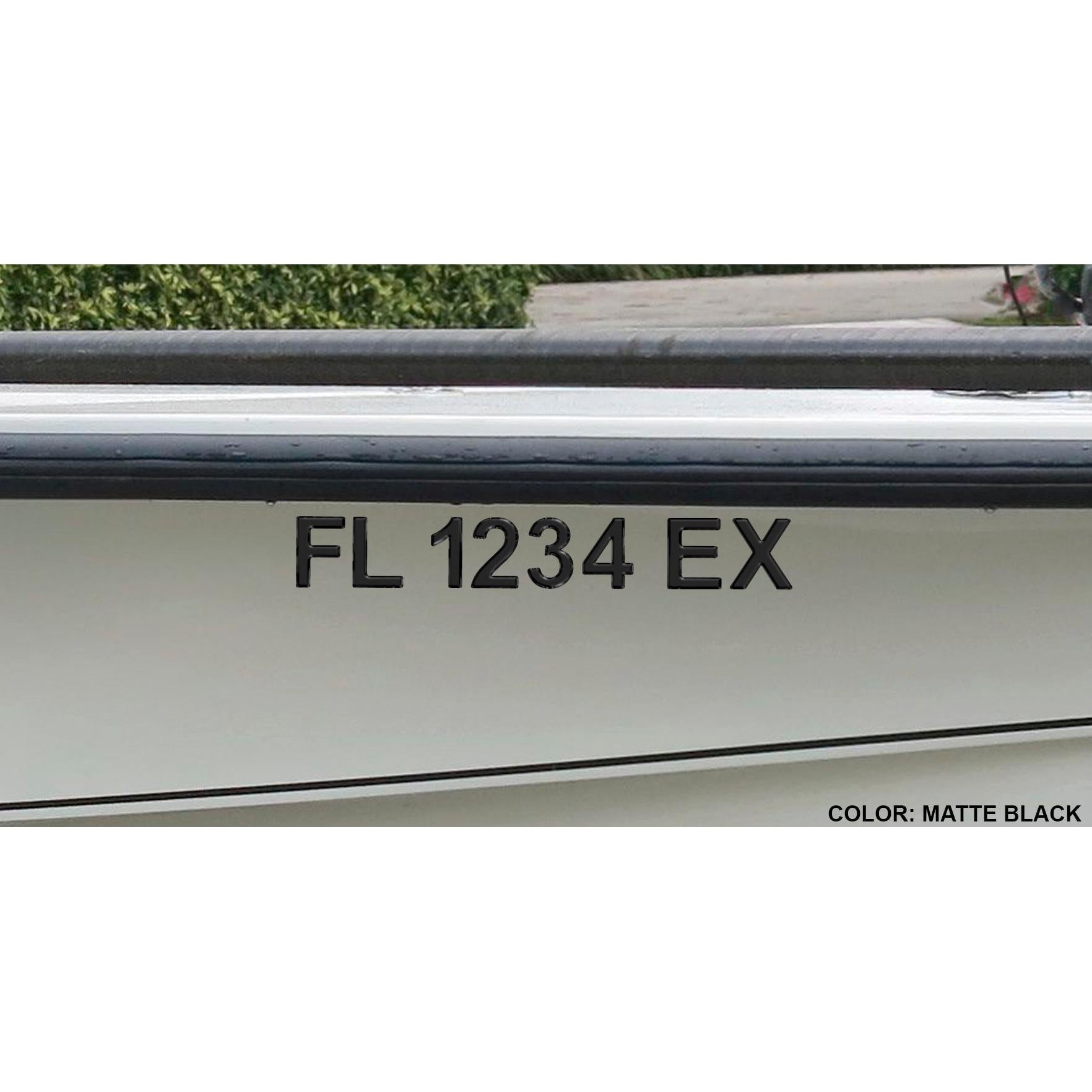 Boat/Jet Ski Registration Numbers and Lettering