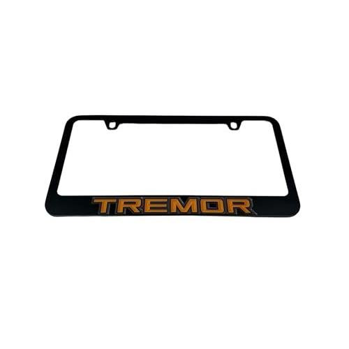 Eurosport Daytona - Compatible with Ford Tremor Badge - Black License Plate Frame