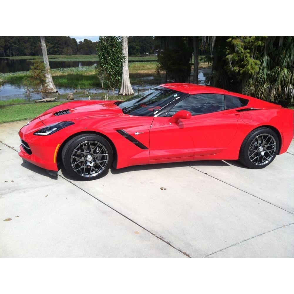 Corvette Wheels - TSW Nurburgring (Set) : Black Chrome-SR1 Performance