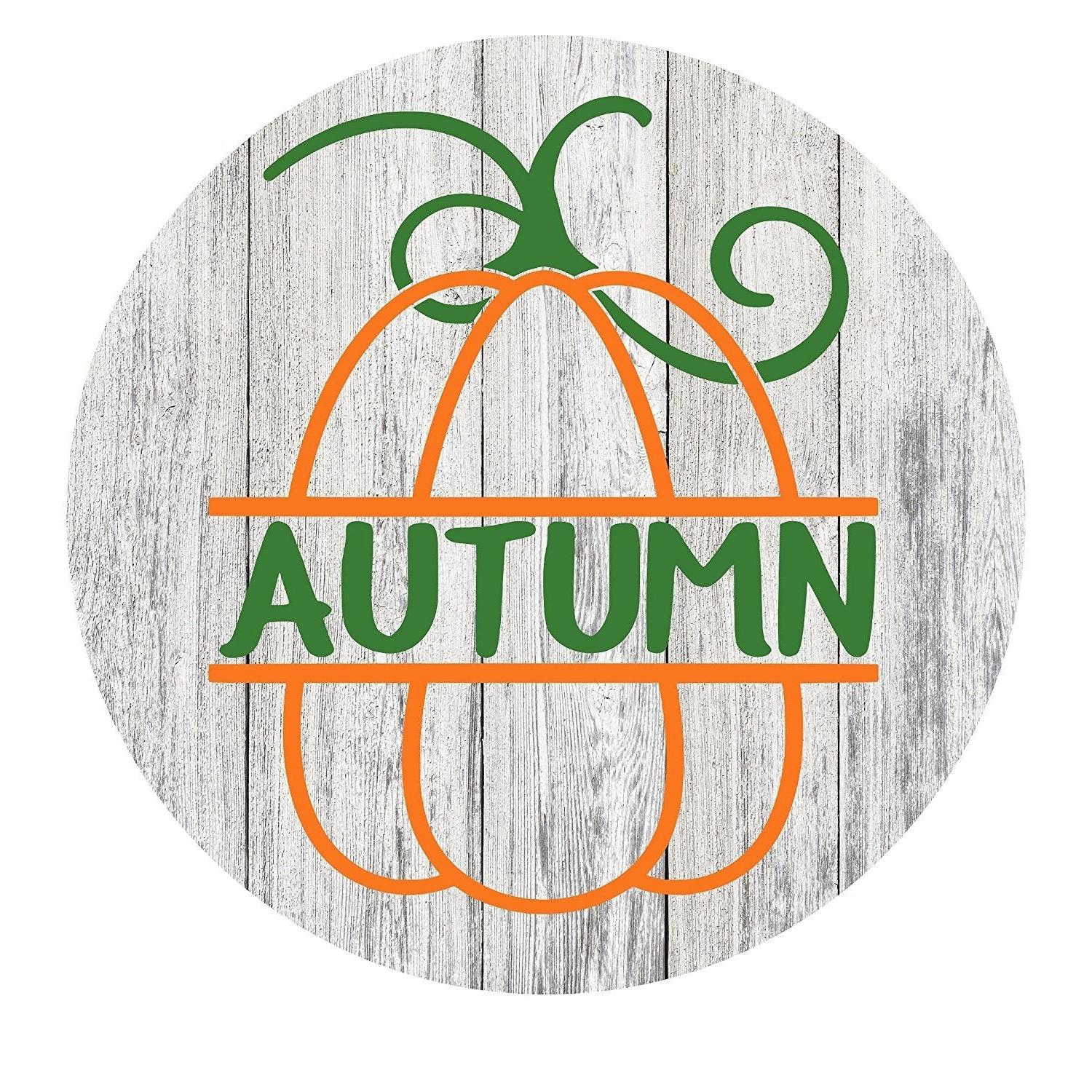Give Thanks Autumn Season Rustic Metal Sign - 12" x 8"