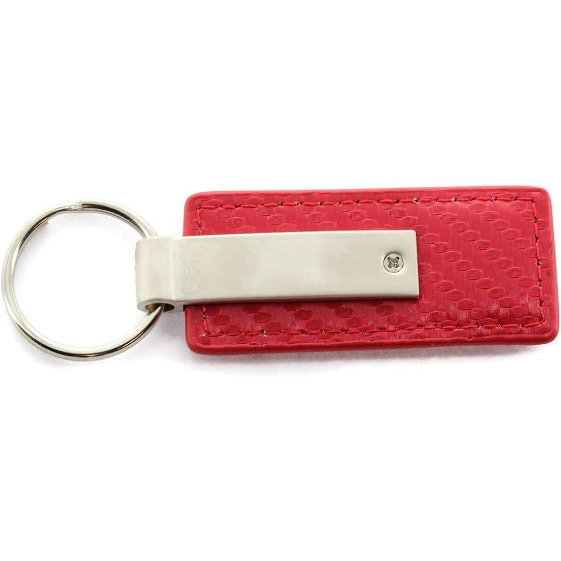 Dodge SRT Hellcat Leather Key Chain - Red Carbon Fiber-SR1 Performance