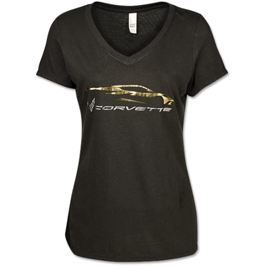 C8 Corvette Ladies Corvette Racing Gesture T-Shirt - Black-SR1 Performance
