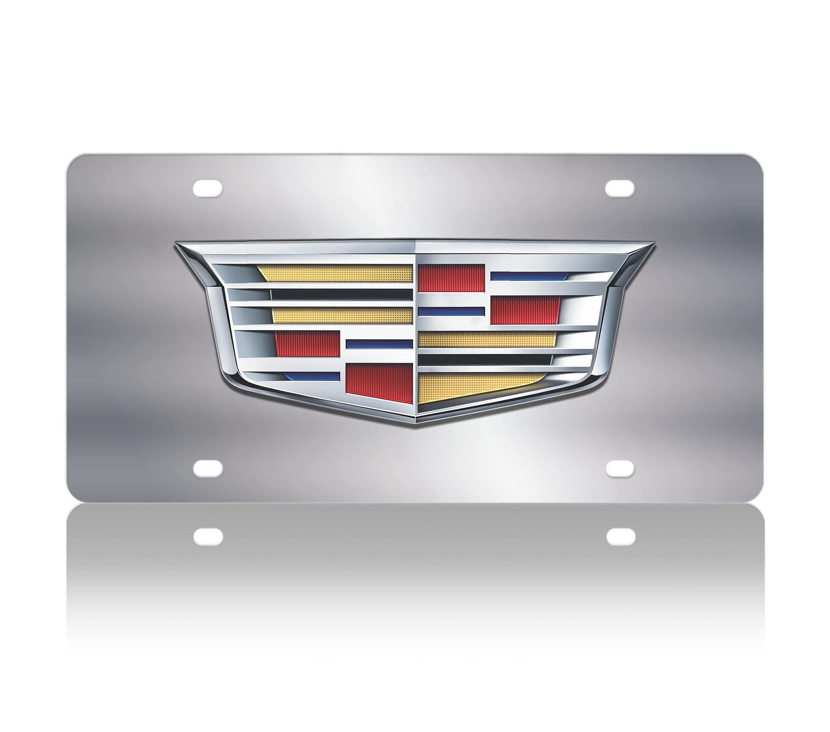 Eurosport Daytona- Cadillac Logo, Compatible with 2014- Current - Stainless Steel License Plate