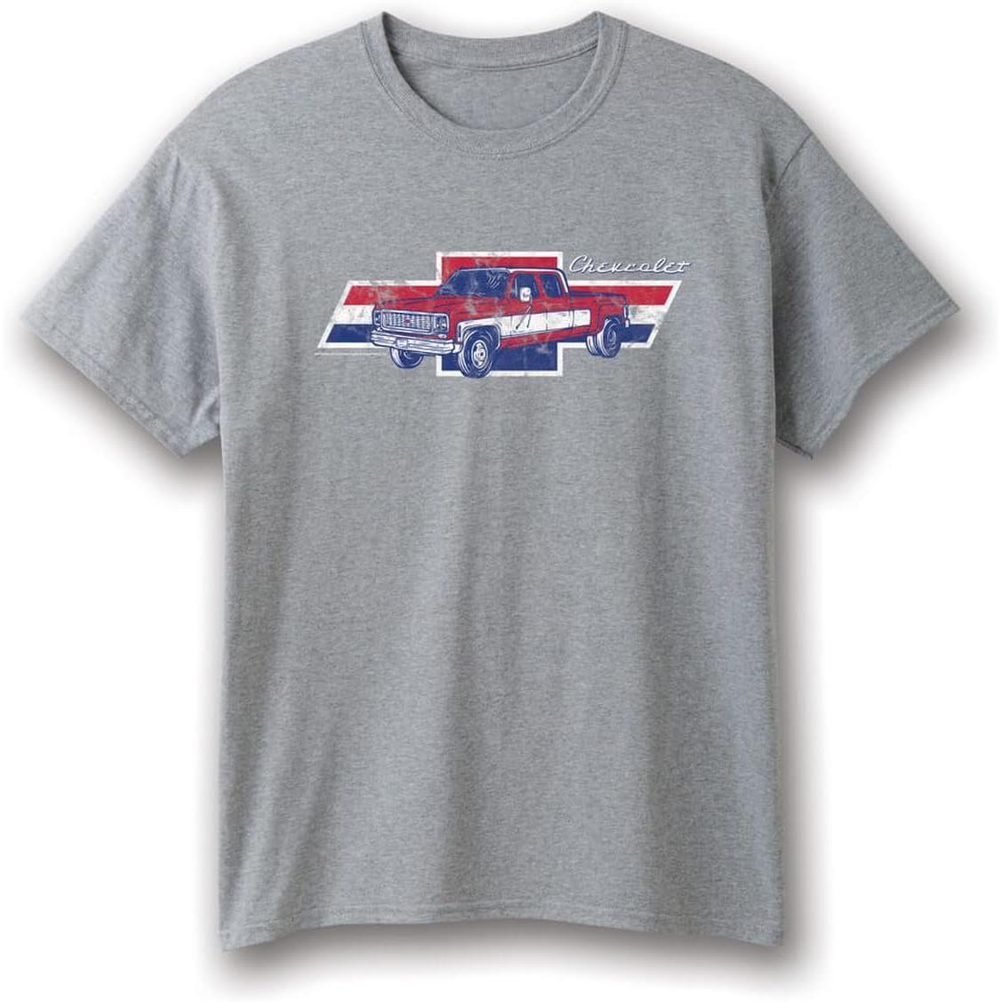 Vintage Chevrolet Men's T-Shirt - Chevy Bowtie/Truck Design-SR1 Performance