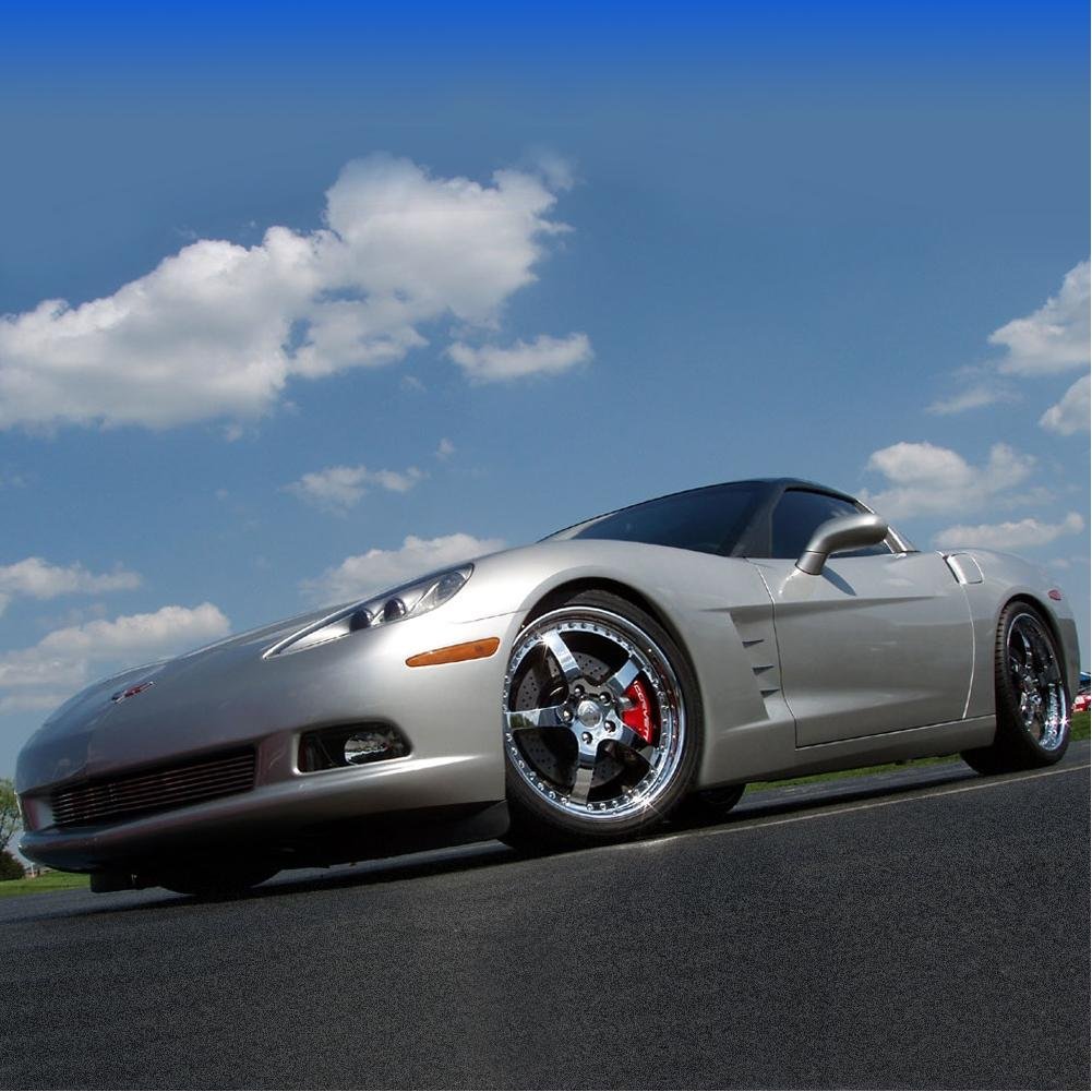 Corvette Brake Caliper Package - Powder Coated Exchange : 2005-2013 C6