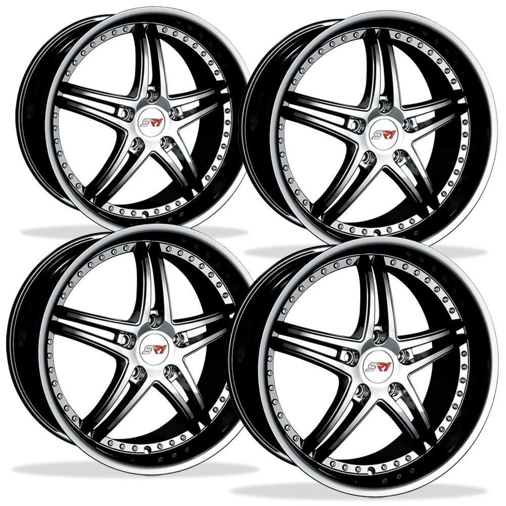 Corvette Wheels - SR1 Performance Wheels / BULLET Series (Set) - Black Chrome : 18x8.5/19x10 1997-2012 C5,C6