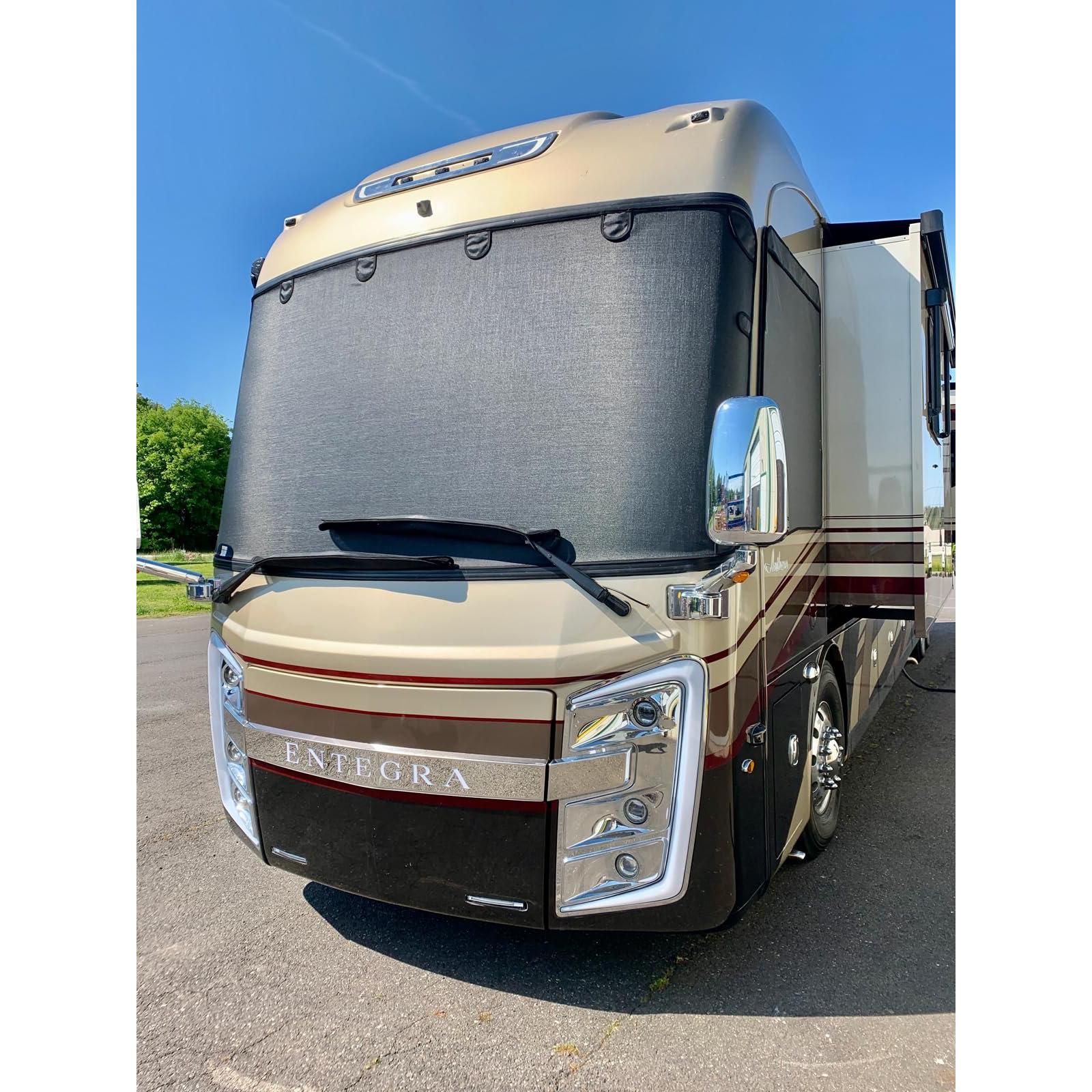 Class A RV/Motorhome Exterior Windshield Sun Shade by Magne Shade-SR1 Performance