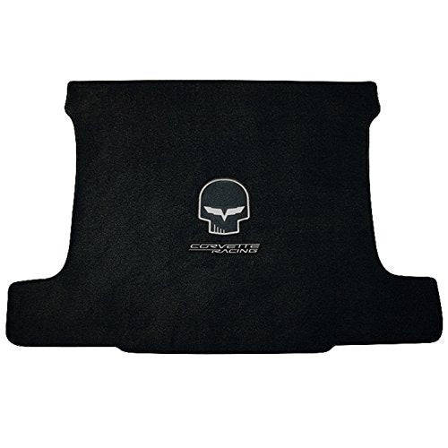 Corvette Cargo Mat - Jake Skull and Racing Script - Silver - Coupe : 2005-2013 C6, Z06, ZR1 or Grand Sport