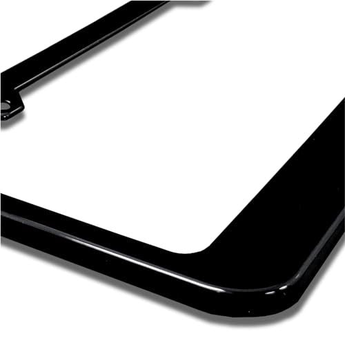 Au-TOMOTIVE GOLD UV Print Polycarbonate License Plate Frame for Chevy Corvette C6 (Black)