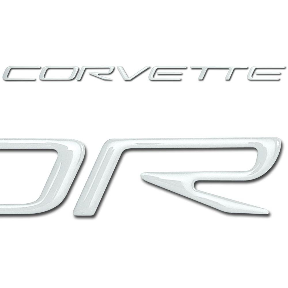Corvette Domed Fuel Rail Decal Letters : 1997-2004 C5 Logo
