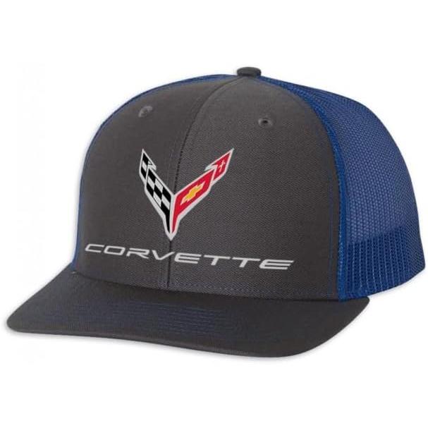 C8 Corvette Snapback Hat - Chevy Structured Mesh Back Cap-SR1 Performance
