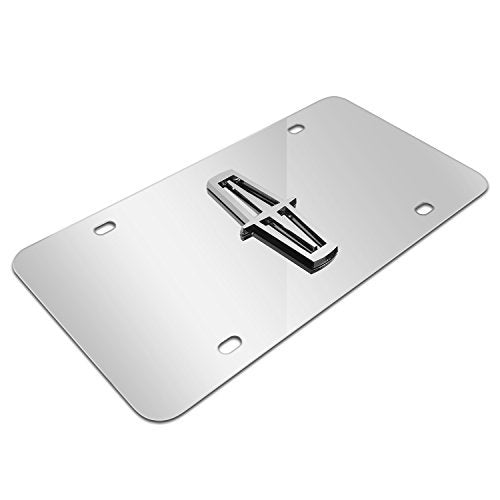 Lincoln Stainless Steel License Plate - 3D Logo Chrome-SR1 Performance