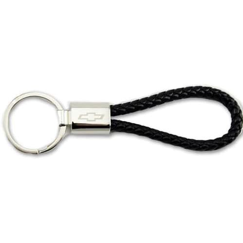 Chevy Bowtie Braided Rope Leather Keychain - Officially Licensed Chevrolet Key Chain-SR1 Performance