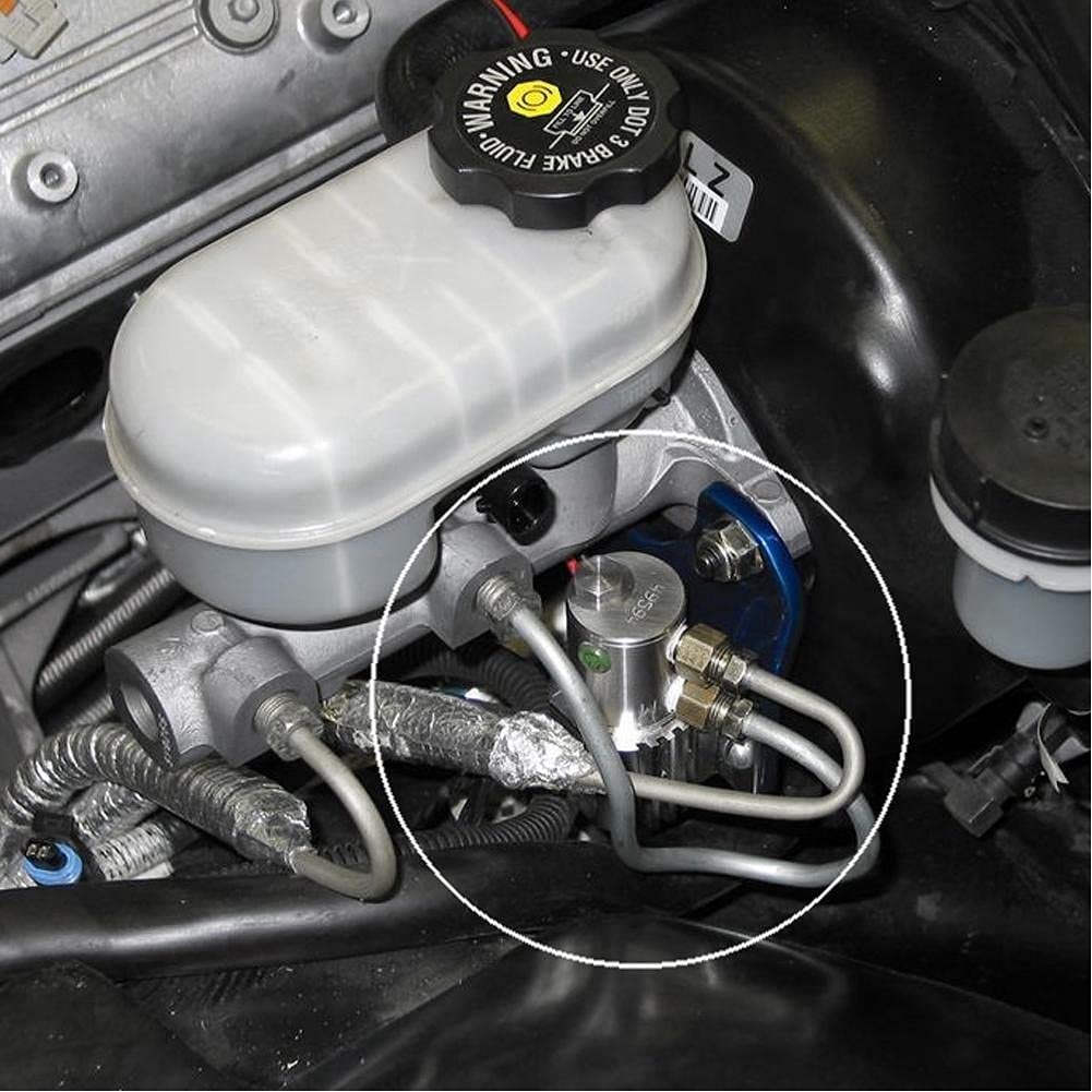 Universal Line Lock Kit 760500 - Burn Outs and Drag Race Without Wearing Down Brakes - Easy Front Brake Locking System - Stainless Steel Solenoid Valve