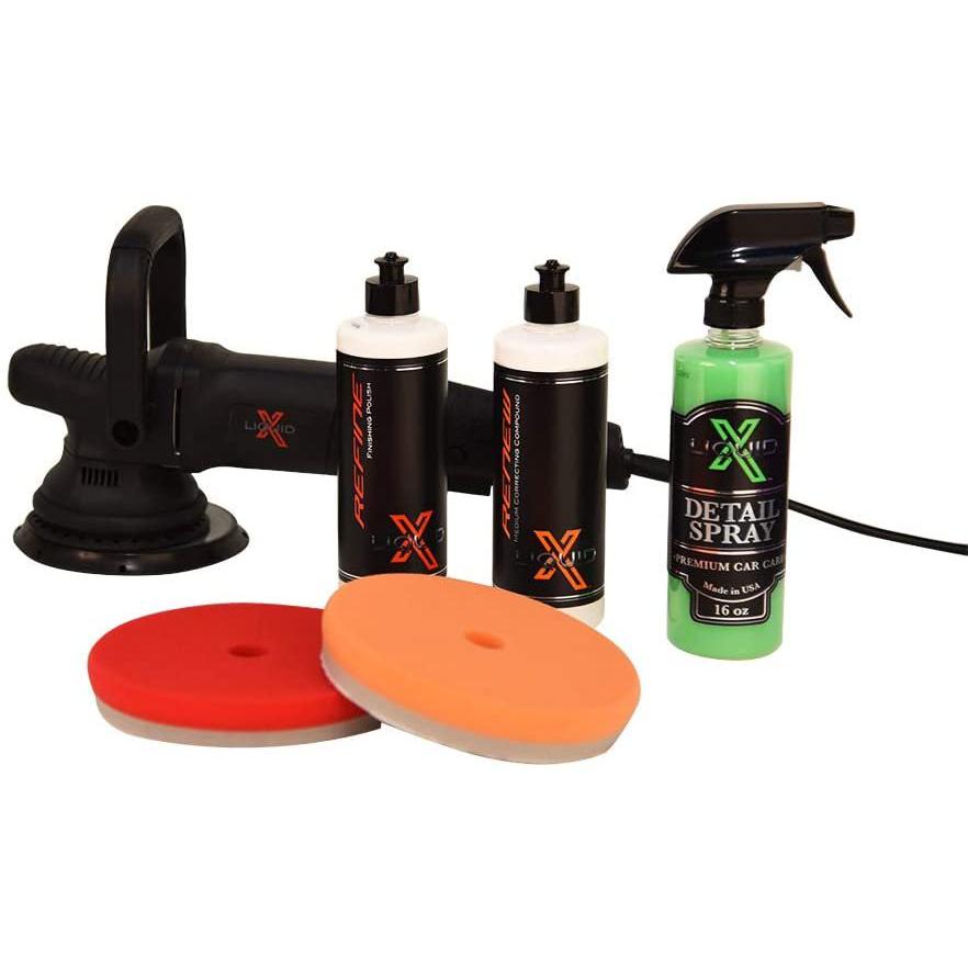 Liquid X Complete Medium Paint Correction DA Polishing Kit - Quickly Remove Scratches & Swirls