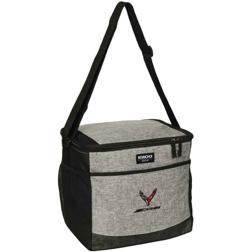 C8 Z06 Corvette Cooler - Collapse 24 Can Soft Ice Chest Heather Gray/Black