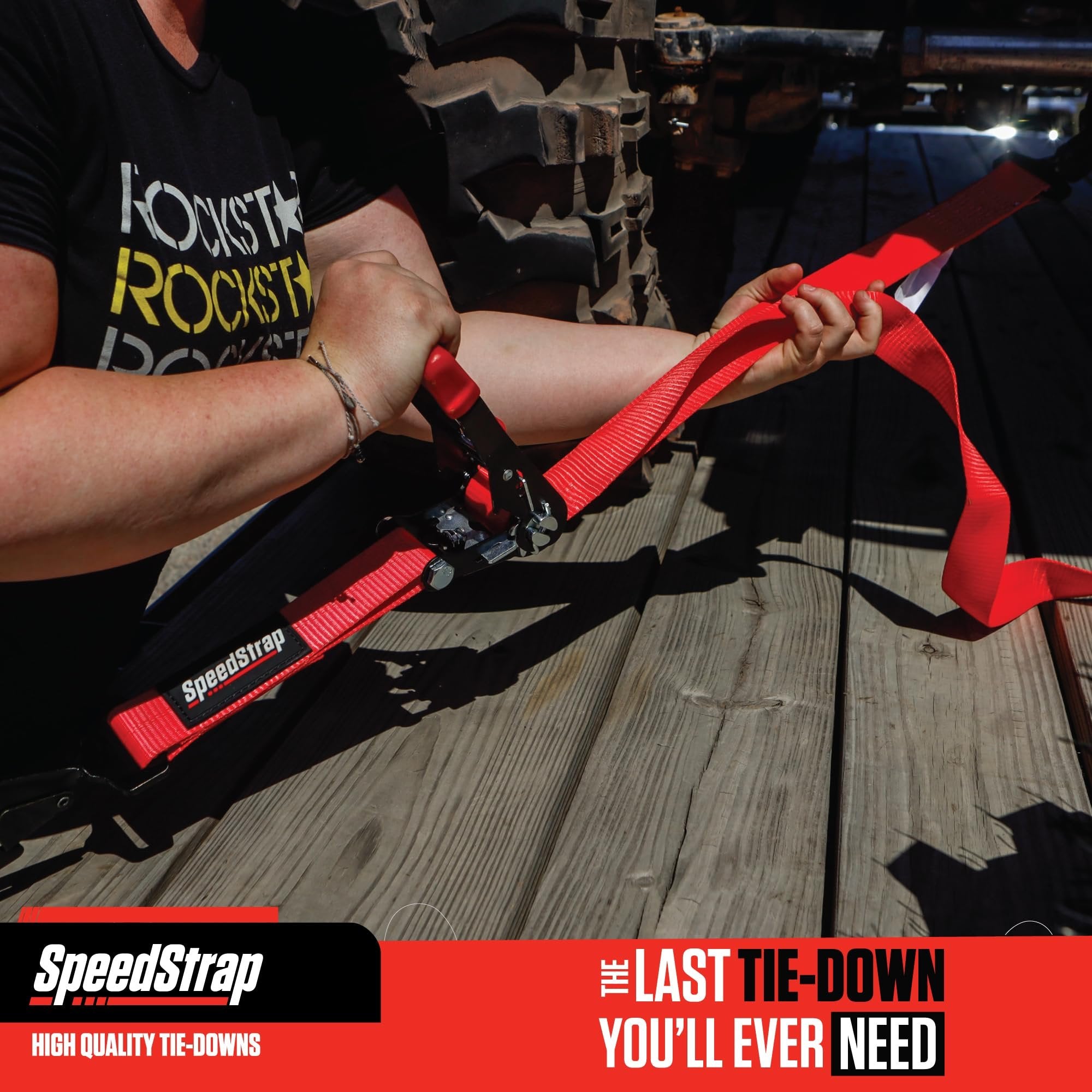SpeedStrap UTV Ratchet Tie-Down Kit for Polaris RZR, Honda Talon, Can-Am, ATV