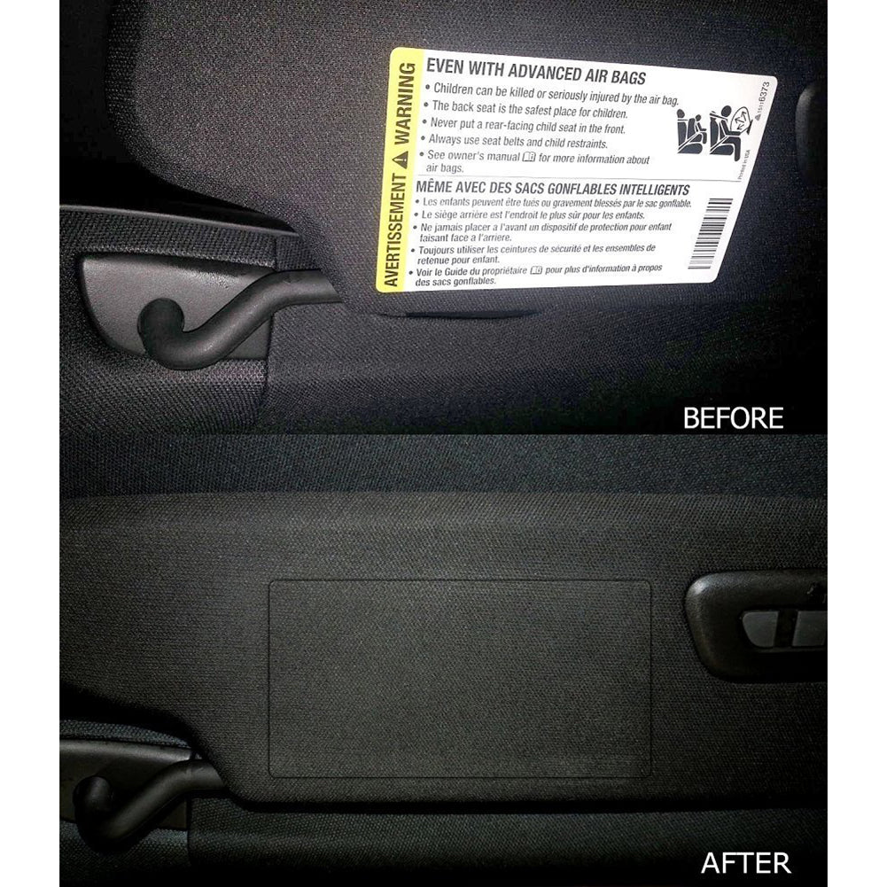 C5, C6, C7 Corvette Sunvisor Label Covers - Pair-SR1 Performance