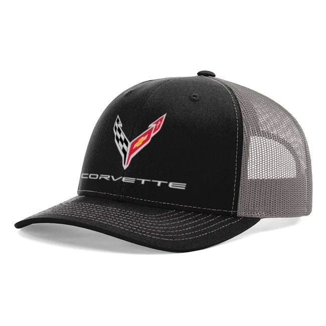 C8 Corvette Snapback Hat - Chevy Structured Mesh Back Cap-SR1 Performance