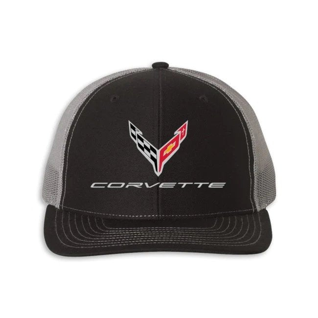 C8 Corvette Snapback Hat - Chevy Structured Mesh Back Cap-SR1 Performance