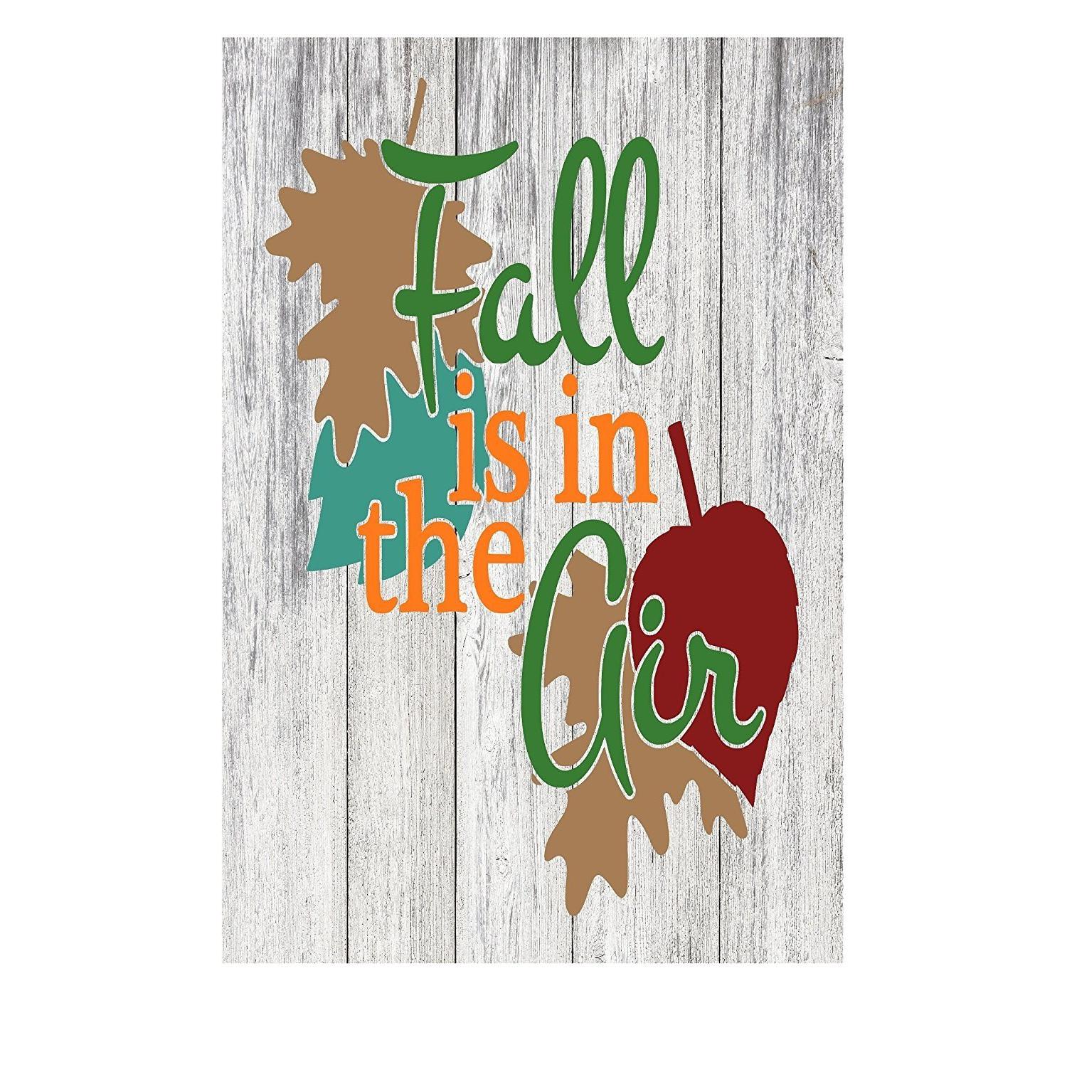 Give Thanks Autumn Season Rustic Metal Sign - 12" x 8"