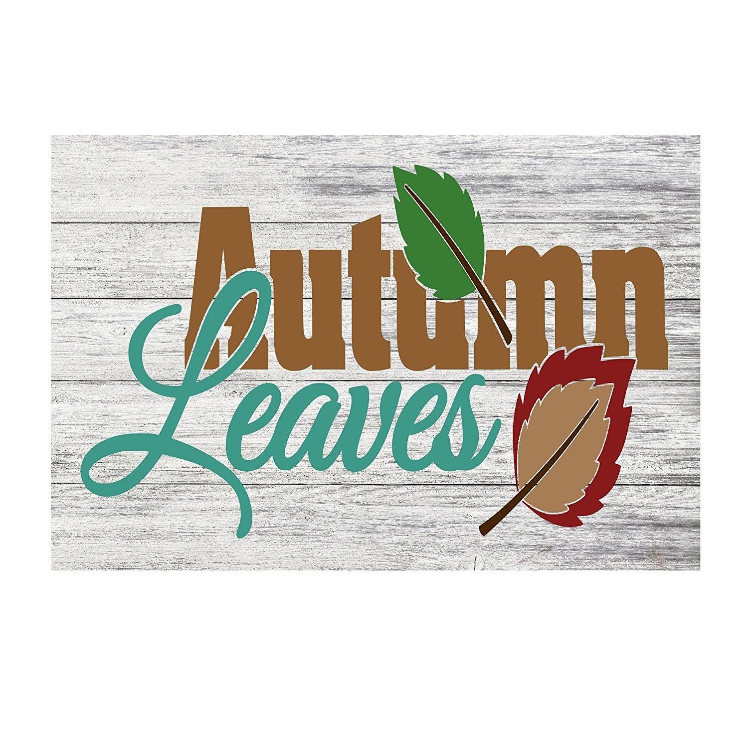 Give Thanks Autumn Season Rustic Metal Sign - 12" x 8"
