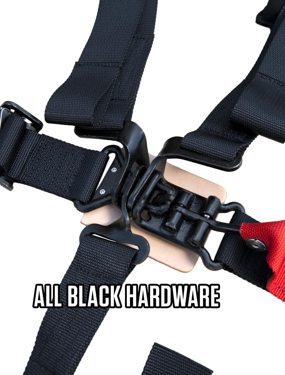 PRP Seats 5 Point Safety Harness with 3" Belts with Pads - New Glory