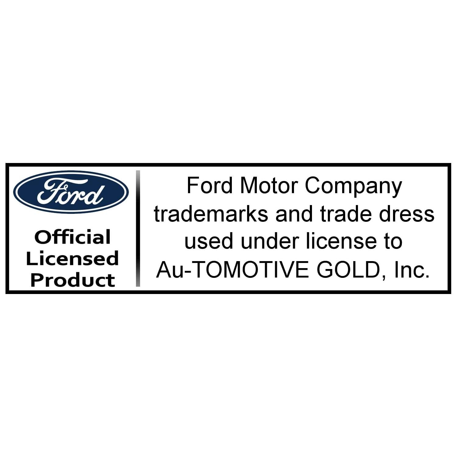Au-TOMOTIVE GOLD, INC. Officially Licensed UV Print Logo on Black Polycarbonate License Plate Frame for Bronco