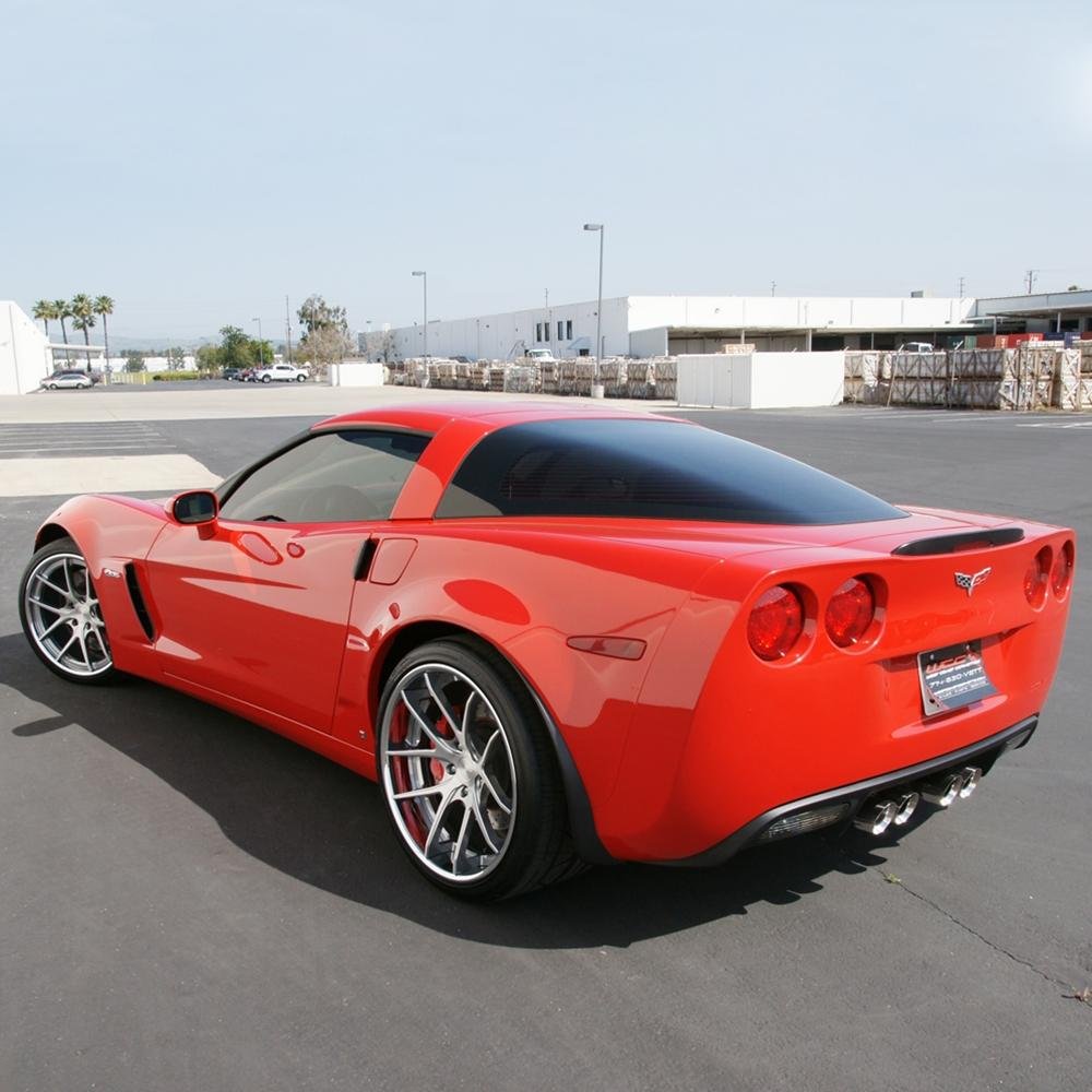 Corvette Custom Wheels WCC 639 3 Pc. Forged Series (Set) : Machined Face / Grey Window with Chrome Lip
