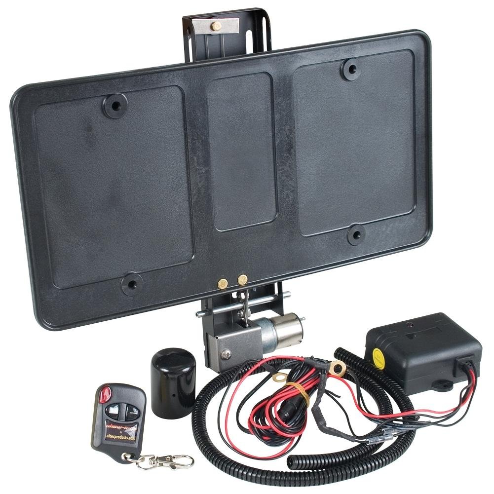 Show N Go Electric Powered License Plate Frame Bracket - Shows & Hides Automatically with Remote Key Fobs-SR1 Performance