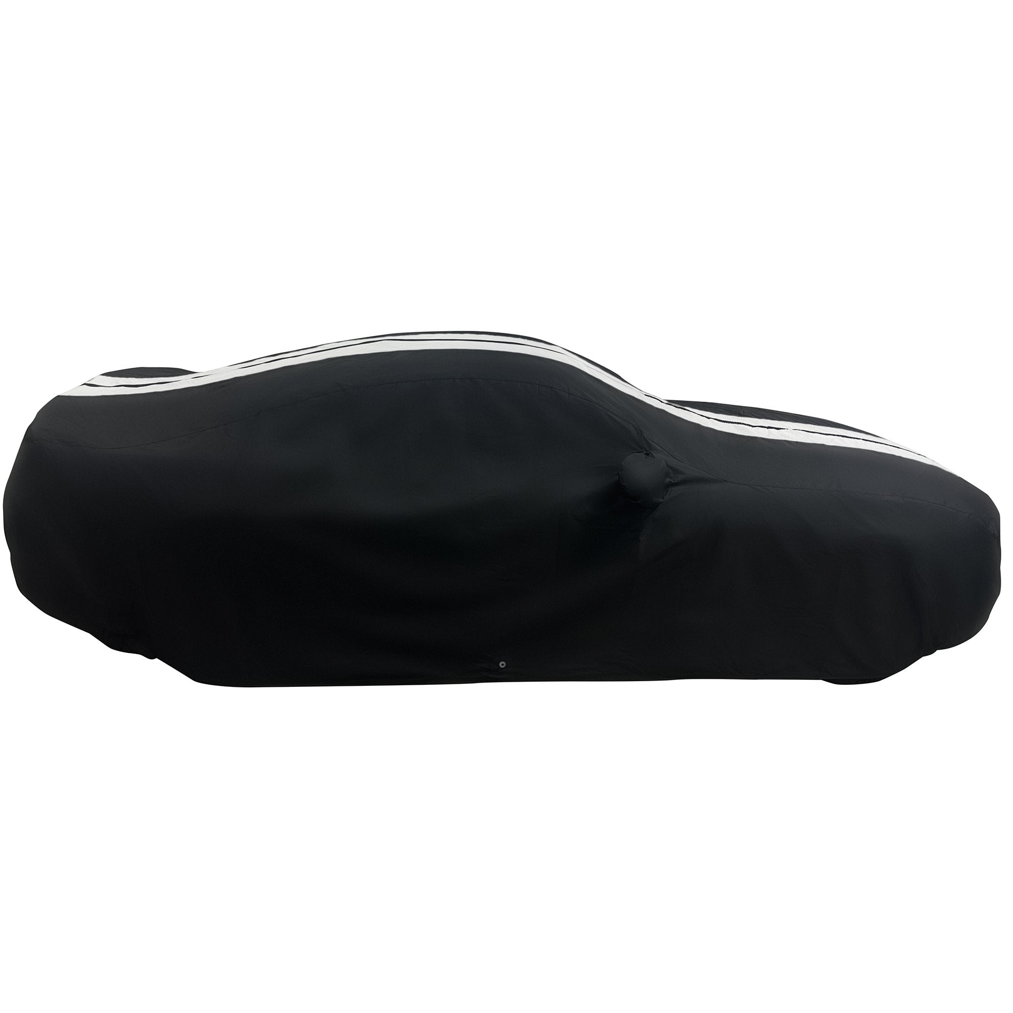 2005-2024 Ford Mustang Ultraguard Plus Car Cover - 300D Indoor/Outdoor Protection - Black with Gray Stripes-SR1 Performance