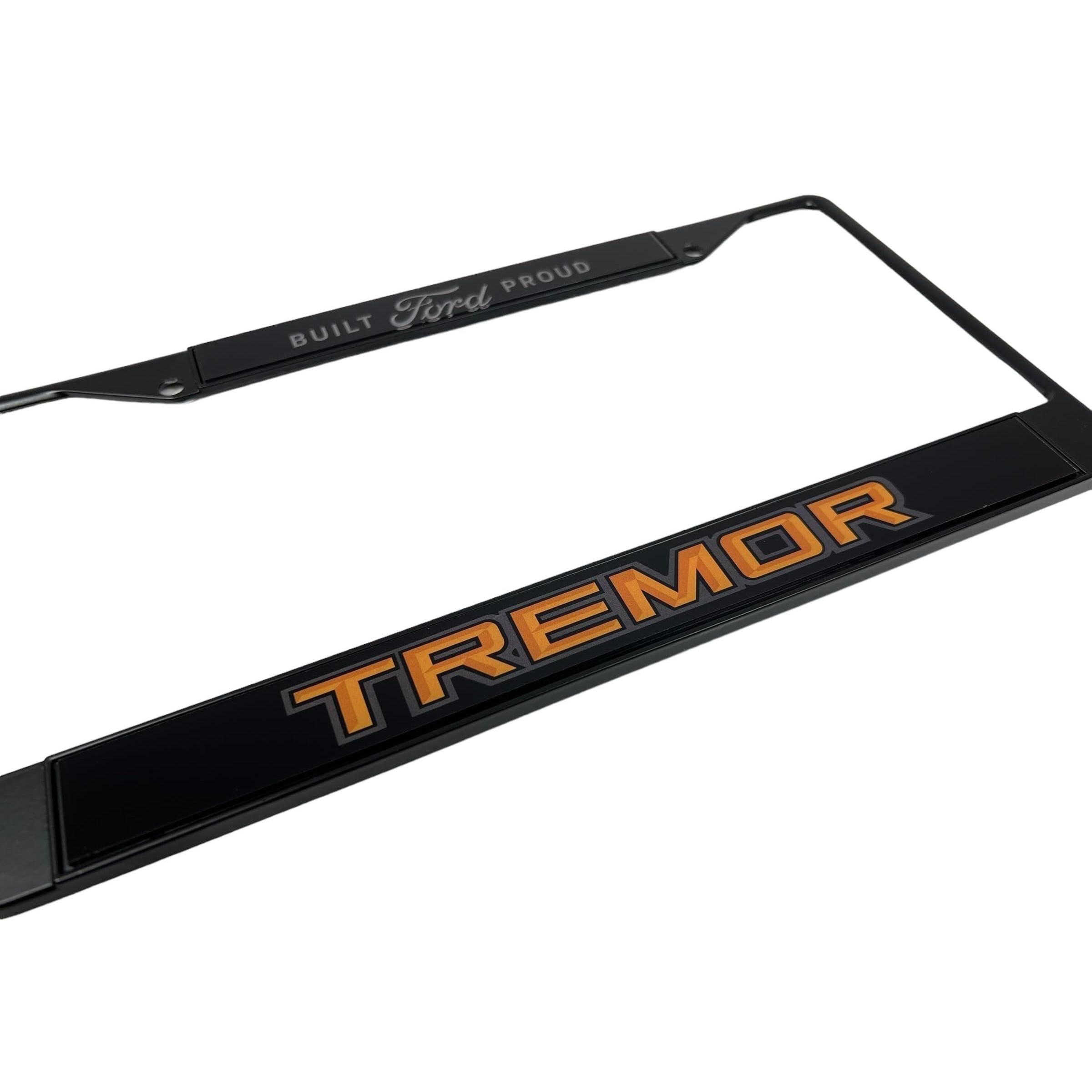 Eurosport Daytona - Compatible with Ford Tremor Badge - Daytona Lite Black License Plate Frame