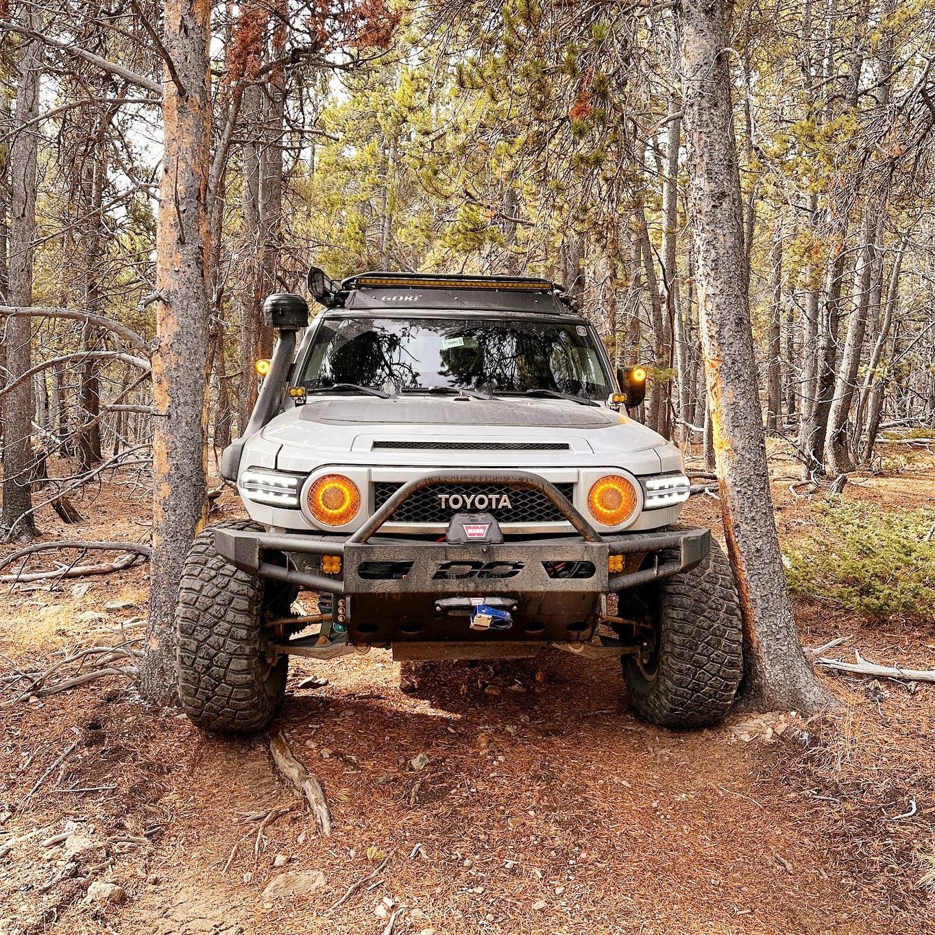 Lensun 105W 12V Hood Flexible Solar Panel Custom Fit for Toyota FJ Cruiser (2006-2022) - Off Grid Solar Power for Offroading/Overlanding/Camping