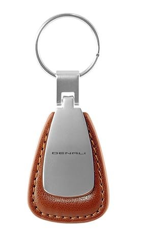 SR1 Performance GMC Denali Leather Teardrop Keychain - Officially Licensed Key Chain w/Split Ring