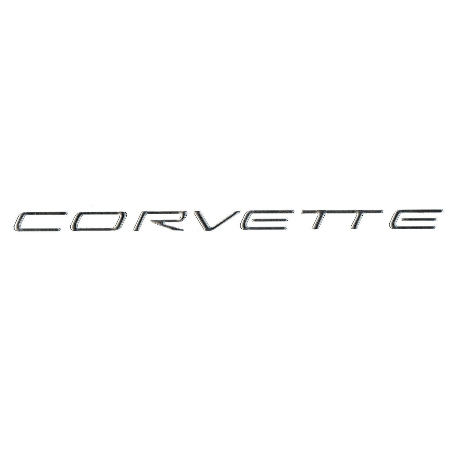 1997-2004 C5 Corvette Front Domed Decal Letters (Silver)