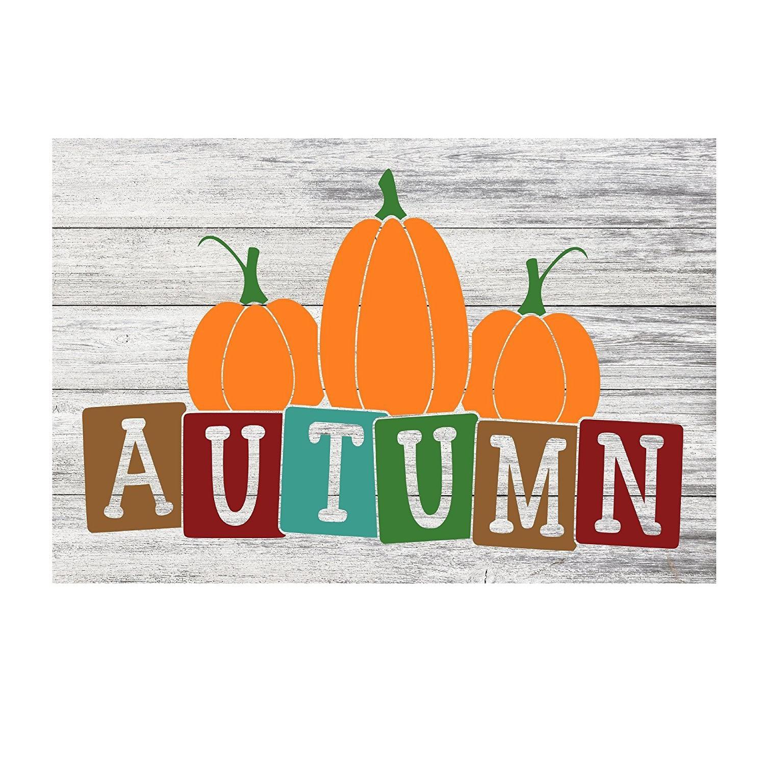 Give Thanks Autumn Season Rustic Metal Sign - 12" x 8"