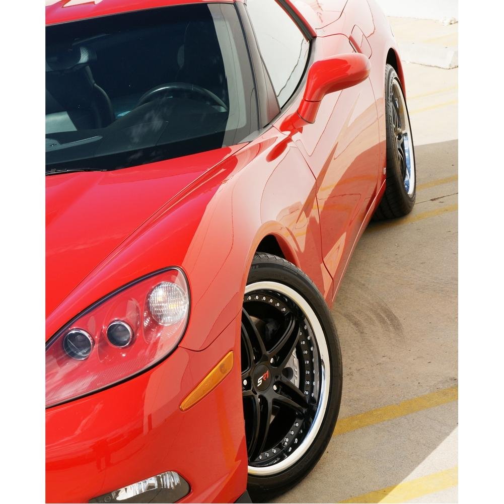 Corvette SR1 Performance Wheels - BULLET Series : Black Center w/Polished Lip