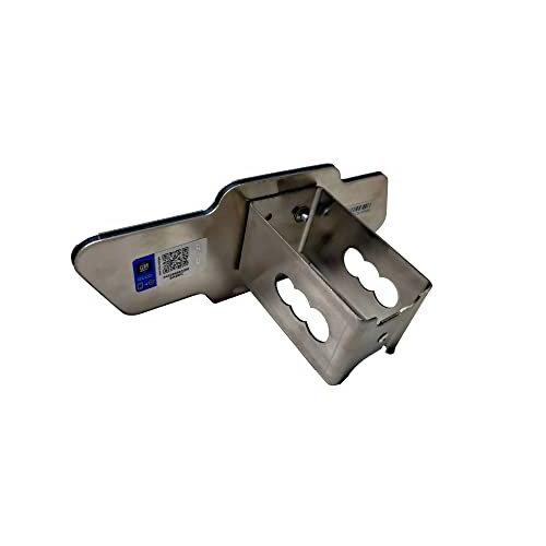 Au-Tomotive Gold, Inc. Class III Trailer Hitch Plug for Chevrolet Black Logo (Chrome on Brushed)
