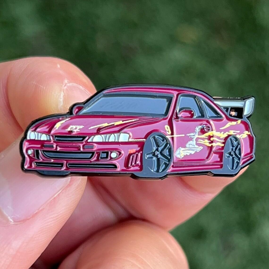 Letty's 1997 Nissan 240SX S14 Enamel Pin - Fast and the Furious - JDM Style Lapel Pin-SR1 Performance
