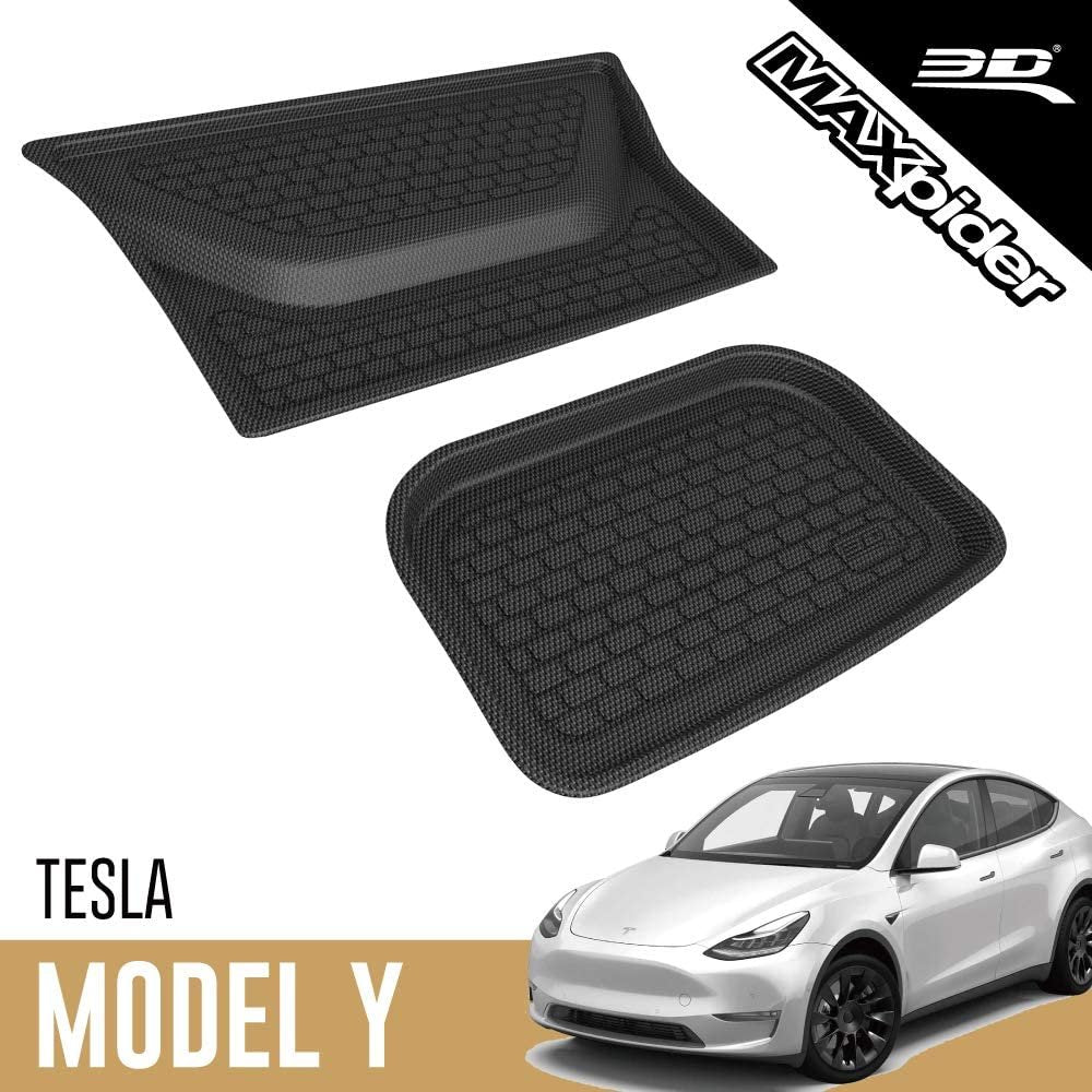 2020-2024 Tesla Model Y All Weather 3D MAXpider Kagu Rubber Cargo Liner – Black