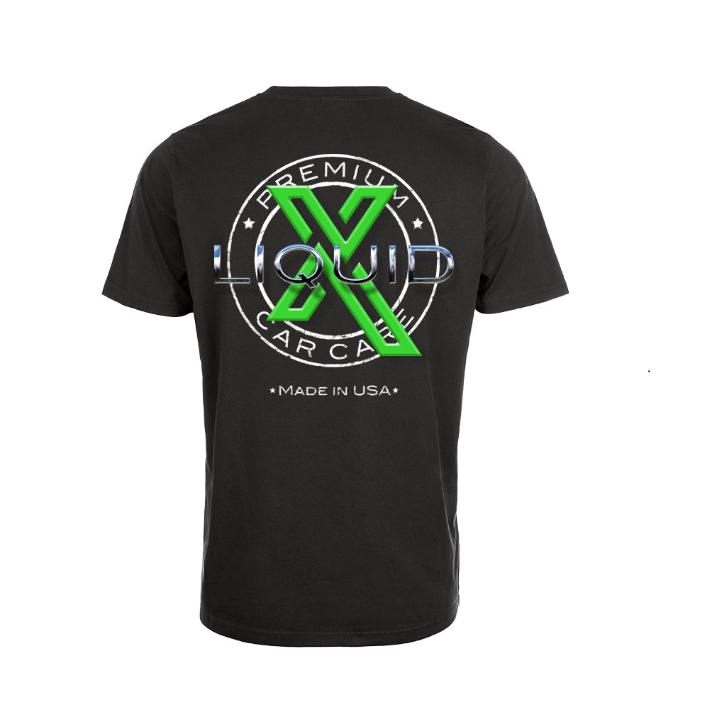 Liquid X Circle Logo Men's T-Shirt - Black