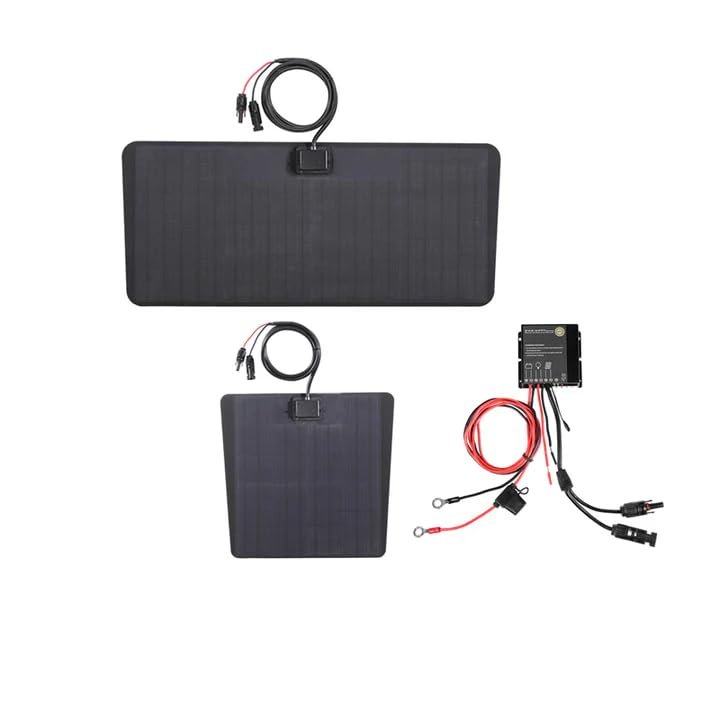 Lensun 50W 12V Hood Flexible Solar Panel for Toyota Tacoma 3rd Gen (2016-2023) TRD Sport/Pro - Off Grid Solar Power for Offroading/Overlanding/Camping ((Solar Panel Only))