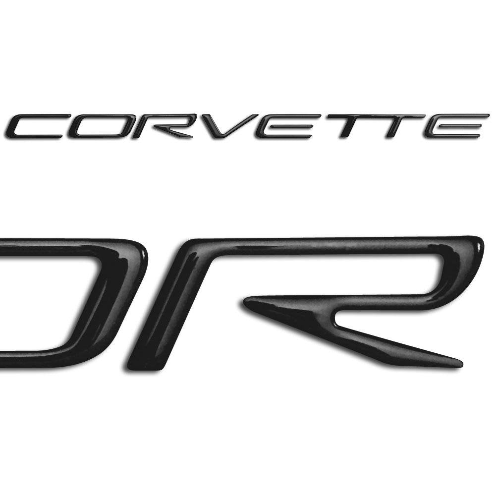 1997-2004 C5 Corvette Front Domed Decal Letters (Silver)